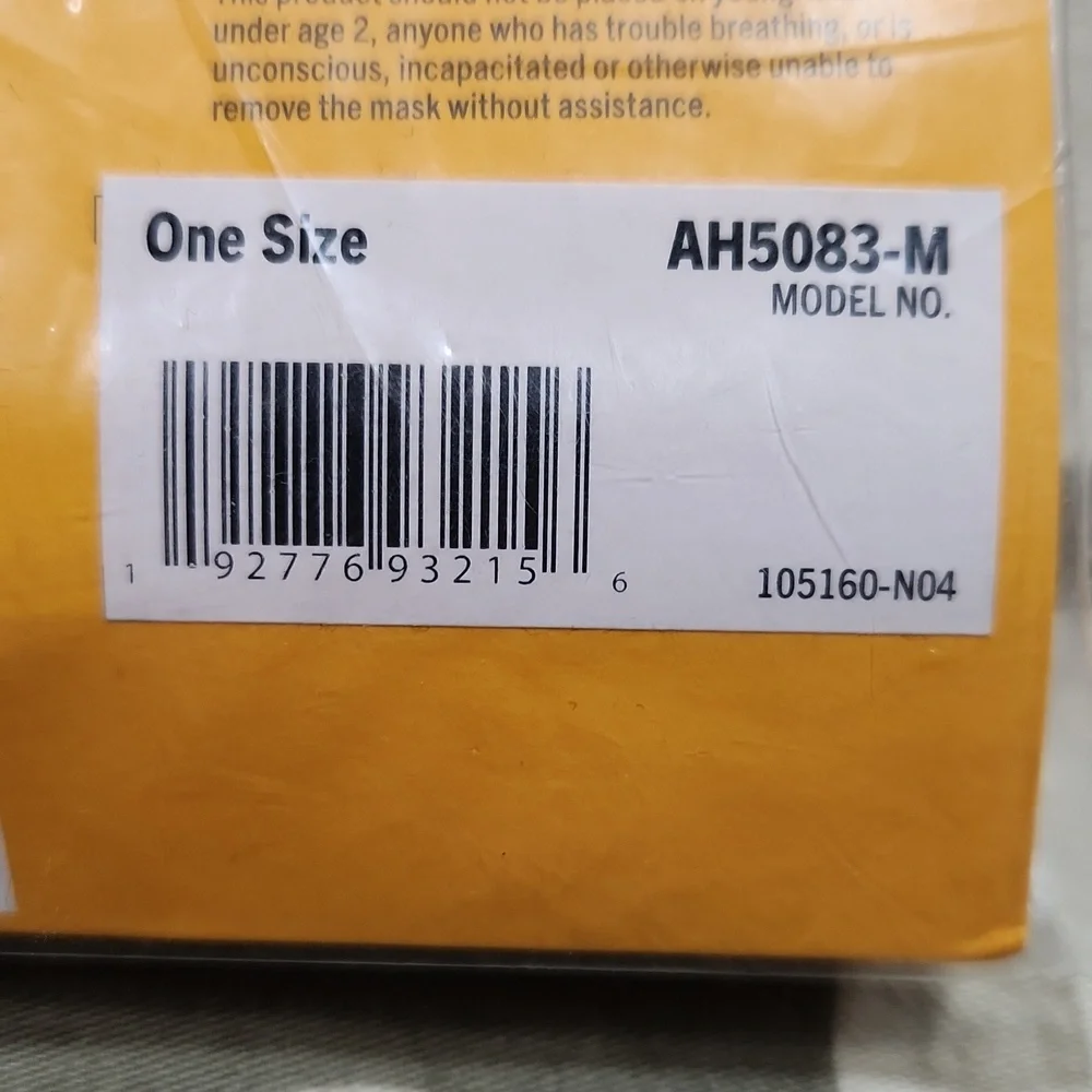 NWT Carhartt Ear Loop Face Mask 3-Pack - One Size